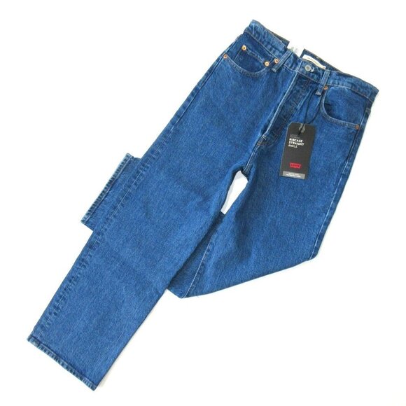 NWT Levi's Ribcage Straight Ankle in Georgie Super High Rise Crop Jeans 29 - Picture 1 of 5